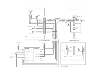Wiring Diagram Diagram and Parts List for 25360022411  Kenmore Refrigerator
