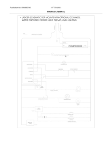 Wiring Schematic Diagram and Parts List for FFTR1828SP0  Frigidaire Refrigerator