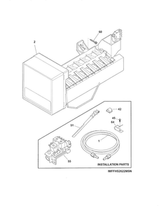 Part Location Diagram of 218976440 Frigidaire TUBING
