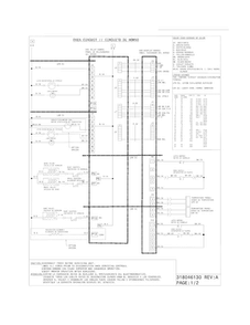 Wiring Diagram Diagram and Parts List for FGGF304DLF3  Frigidaire Range
