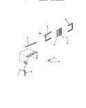 WINDOW MOUNTING PARTS Diagram and Parts List for MH413A1QA  Kelvinator Air Conditioner