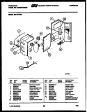 ELECTRICAL PARTS Diagram and Parts List for AW11NT6N1  Frigidaire Air Conditioner