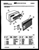 CABINET PARTS Diagram and Parts List for M206F1QA  Kelvinator Air Conditioner