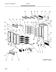 Part Location Diagram of 5304493327 Frigidaire GRILLE