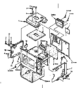 Cavity Parts-a Diagram and Parts List for 5648756181  Kenmore Microwave