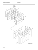 DOOR Diagram and Parts List for BES372ES1  Crosley Range