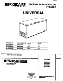 COVER Diagram and Parts List for MFC05M1BW2  Frigidaire Freezer