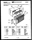 CABINET PARTS Diagram and Parts List for M205F1QA1  Kelvinator Air Conditioner
