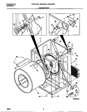 CABINET / DRUM Diagram and Parts List for FDE546NES0  Frigidaire Dryer