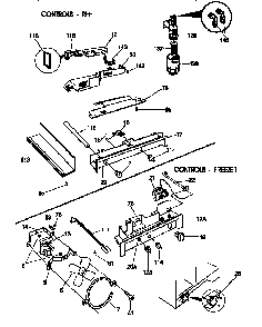 Control Diagram and Parts List for 25358687890  Kenmore Refrigerator