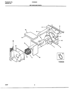 Air Handling Parts Diagram and Parts List for 5195006  Frigidaire Air Conditioner