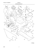 MOTOR/BLOWER/BELT Diagram and Parts List for SWXG831HS4  Westinghouse Washer Dryer Combo