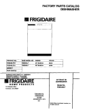 COVER Diagram and Parts List for FDB345LFR1  Frigidaire Dishwasher