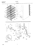 SYSTEM Diagram and Parts List for UL2494ECW8  Frigidaire Freezer