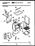 BODY PARTS Diagram and Parts List for GF830NW3  Frigidaire Range