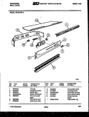 CONTROL PANEL Diagram and Parts List for REG75WL2  Frigidaire Wall Oven