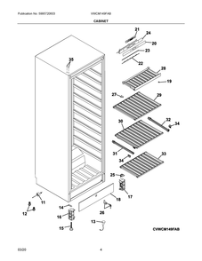 Part Location Diagram of 5304524372 Frigidaire LEG