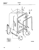 TUB Diagram and Parts List for FDB949GFB2  Frigidaire Dishwasher