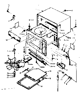 Cabinet Parts Diagram and Parts List for 5648788690  Kenmore Microwave