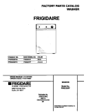 COVER Diagram and Parts List for FWS235RFS5  Frigidaire Washer