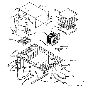 Part Location Diagram of 14437 Maytag Cabinet