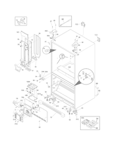 Cabinet Diagram and Parts List for FPHN2899LF7  Frigidaire Refrigerator