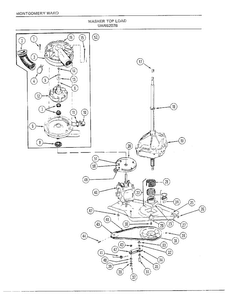 Washer Page 9 Diagram and Parts List for 6207B  Frigidaire Washer