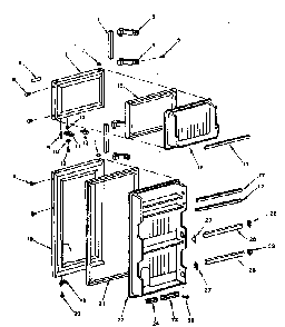 Door Parts Diagram and Parts List for 5648680200  Kenmore Refrigerator