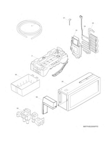 Ice Maker Diagram and Parts List for LFHB2741PF8A  Frigidaire Refrigerator