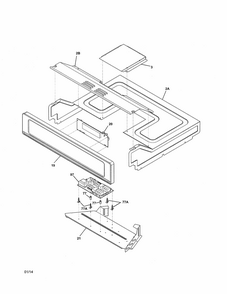 Control Panel Diagram and Parts List for 79049539311  Kenmore Wall Oven