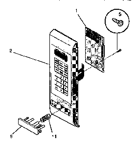 Control Panel Diagram and Parts List for SMS138T1(941354509)  Tappan Microwave