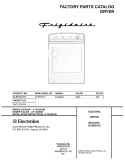 COVER Diagram and Parts List for GLER341CC0  Frigidaire Dryer