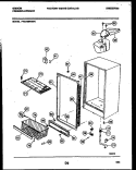 CABINET PARTS Diagram and Parts List for FV21M8WXFC  Gibson Freezer