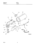 BURNER, VALVE Diagram and Parts List for SGR341AQ0  Westinghouse Dryer
