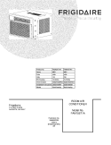 COVER Diagram and Parts List for FAM156T1A0  Frigidaire Air Conditioner