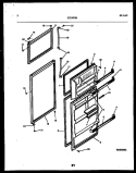 DOOR PARTS Diagram and Parts List for RT19F3DX3A  Gibson Refrigerator