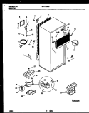 SYSTEM AND AUTOMATIC DEFROST PARTS Diagram and Parts List for MRT18BRBZ1  Uni Refrigerator