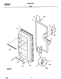 DOOR Diagram and Parts List for GFU20F7GW3  Gibson Freezer
