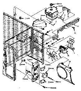 Switches And Microwave Parts Diagram and Parts List for 5648888621  Kenmore Microwave