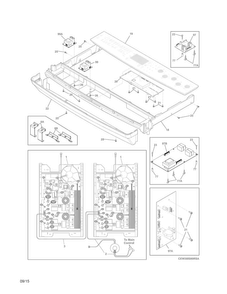 Backguard Diagram and Parts List for EW30IS8CRSA  Electrolux Range