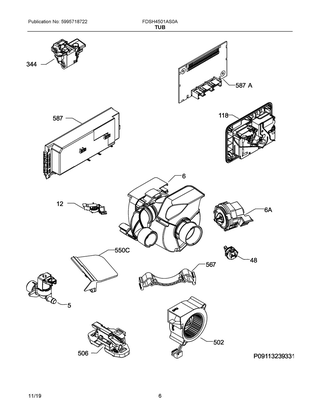 Part Location Diagram of 5304524544 Frigidaire HARNESS