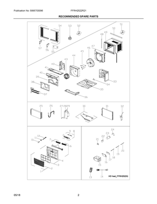 Part Location Diagram of 5304512401 Frigidaire SENSOR