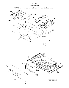 Top/drawer Diagram and Parts List for 79074237713  Kenmore Range