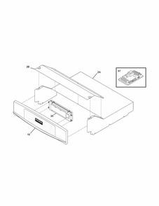 Part Location Diagram of 318343101 Frigidaire CONTROL PANEL ASSEM