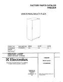 COVER Diagram and Parts List for CFU09M2HW5  Uni Freezer