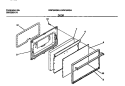 DOOR Diagram and Parts List for GGF353SADB  Gibson Range
