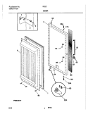 DOOR Diagram and Parts List for R22CW2  Frigidaire Freezer