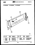 BACKGUARD Diagram and Parts List for 32-1039-00-03  Tappan Range
