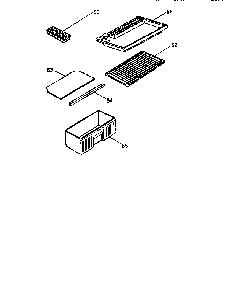 Part Location Diagram of 300841 Maytag Refrigerator shelf