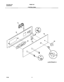 CONTROL PANEL Diagram and Parts List for FGB24T3ABA  Frigidaire Wall Oven
